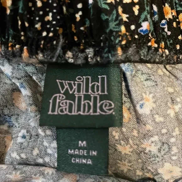 Wild fable dress black floral - Picture 3 of 5